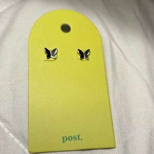 I BRAKE FOR BIRDS HYPOALLERGENIC S925 Silver butterfly